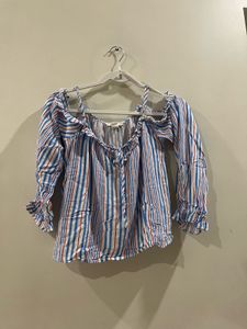 Striped Off-Shoulder Top