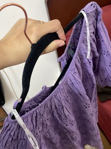 Westside Lov Lavender Cut work Top With Inner