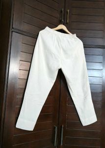 Women Peach Cotton Mix Chikankari Work Suit
