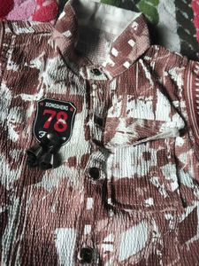 Cute Brown  and Patterned baby dress pack of two