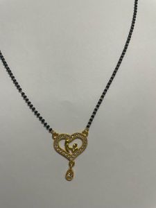 Golden Heart Shaped Mangalsutra