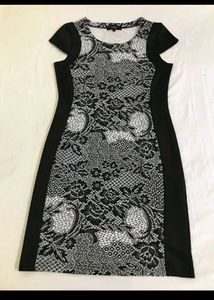 Elegant Black & White Dress
