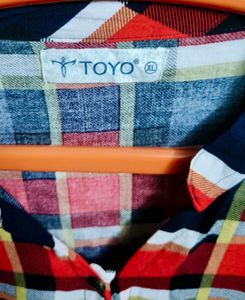 Red Plaid Tunic Shirt