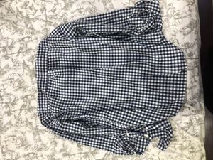 GAP Check Shirt Black And White
