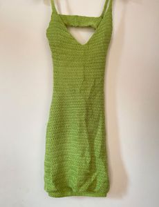 Lime Green Crochet Dress 🌴🥥