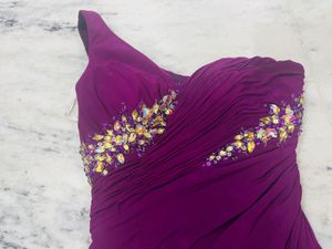 Side Cut One Shoulder Designer Dress