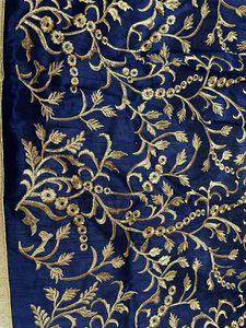 Blue Embroidered Lehenga Choli Set