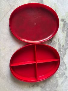 Red Floral Storage Box