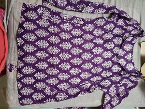 Purple Printed corset Kurta