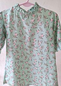 Floral Ruffle Top