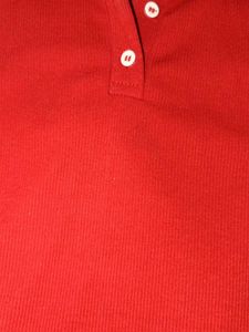 Red Sleeveless Polo Top