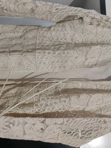 Cream Color Jacket| Full Sleeves |Netted Lace Work