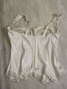 White Lace Corset Top