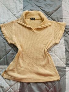 Ribbed Polo Top - Casual Style