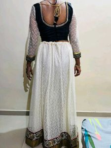 Embroidered Black &amp; Gold Lehenga New