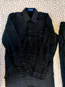 Black Kurta Pyjama Set