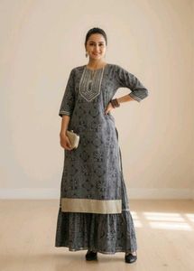 Sharara Cotton Kurta Set