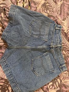 High Waist Denim Shorts