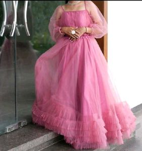 Pink Tulle Gown