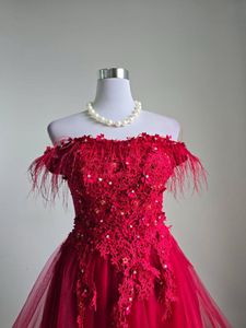 Wine Tulle Short Prom Homecoming Dress