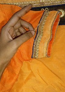 Orange Blouse and sari
