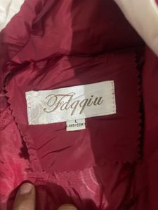 Burgundy Padded Winter Coat