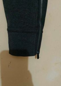 Gray High-Waisted Leggings