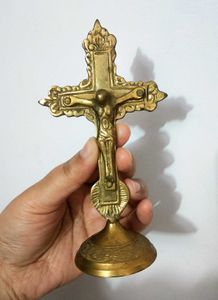 Vintage Brass Cross