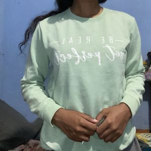 Mint Green Graphic Sweatshirt