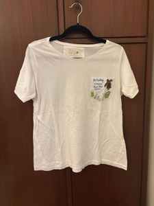 T Shirt With Embroidered Pocket