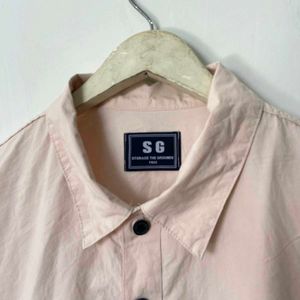 Salmon Pink Pullover Shirt
