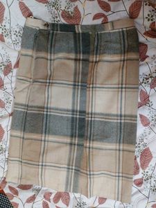 DARBEHLE WOOLEN MINI CHECK SKIRT