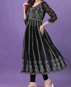 Elegant Black Ethnic Gown