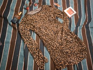 🎀 Animal printed transparent Mini Dress 🎀