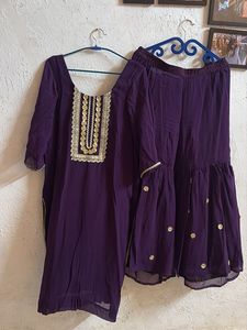 Tailored Kurta & Sharara Set