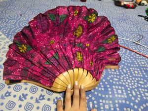 Folded Traditional Thai Hand Fan