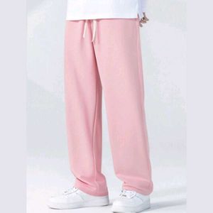 Pink Wide Leg Sweatpants