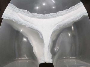 White Lace Trim Panties 🖤