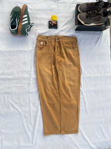 Tan Unisex denim Jeans