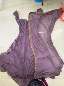 Purple Anarkali Gown