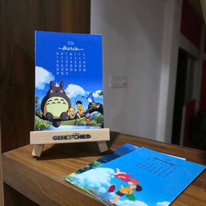 2026 Ghibli Calendar with Stand
