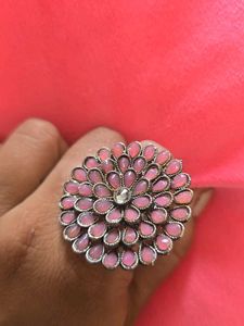 Baby Pink Adjustable Ring