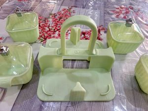 New Pastel Green Condiment(4 jar) Set