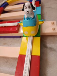 Autotrack Dog Figure Moving Train Toy for Baby kid