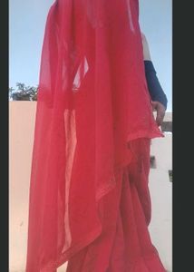 Dark Pink Saree