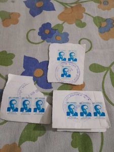 Set Of 9 Vintage Postal Stamps
