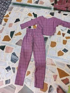Pink Plaid Set