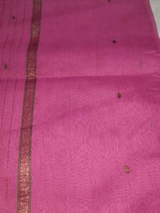 i am selling pink 🩷 cotton saree with Blouse