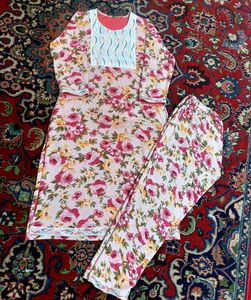 Floral KURTI SET