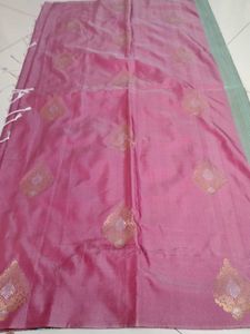Onion Pink soft silk saree